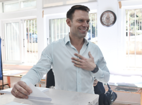 Στην Εκάλη ψήφισε ο Στέφανος Κασσελάκης