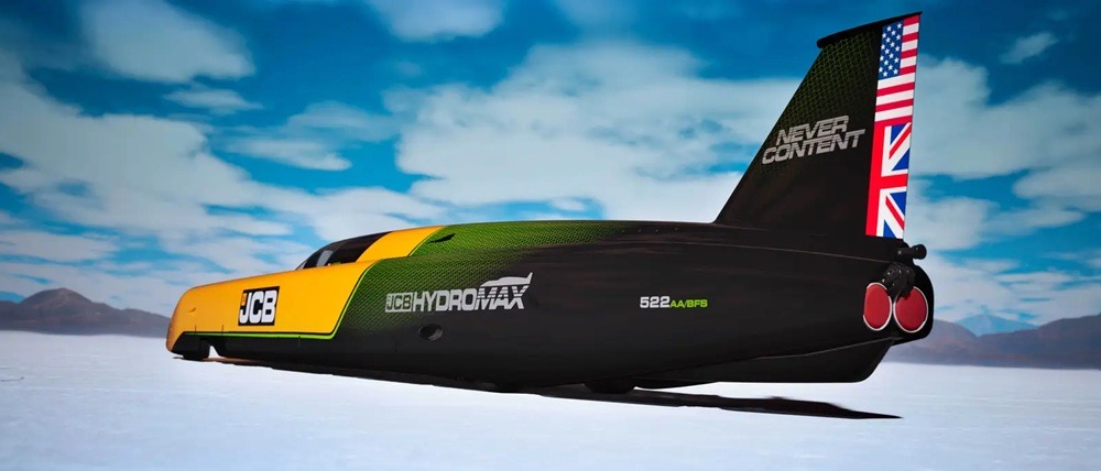 JCB Hydromax: Ρεκόρ ταχύτητας με υδρογόνο στα 653,9 χλμ./ώρα